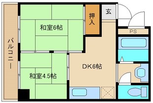 エメラルド立花2の物件間取画像